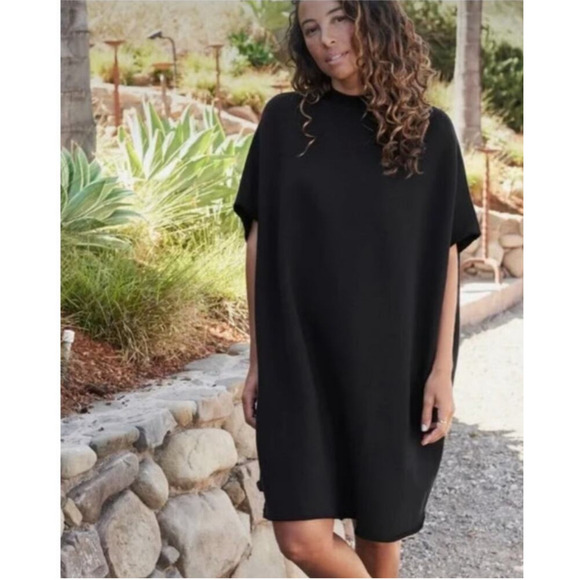 Frank & Eileen Ella The Easiest Dress Black Size Medium / Large Triple Fleece - Picture 8 of 12